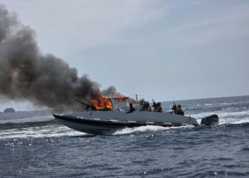 القوى البحرية في وزارة الدفاع حملة واسعة استهدفت مراكب تهريب البشر