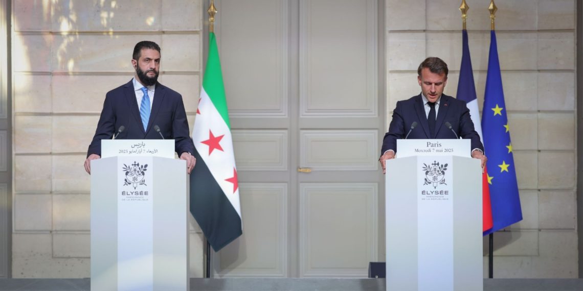 أبرز ما جاء في لقاء الرئيس الشرع وماكرون في فرنسا