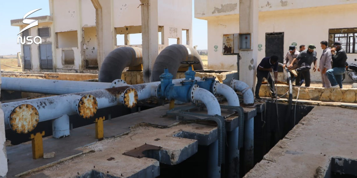 البدء بإصلاح شبكة الصرف الصحي في الحولة بحمص (صور)