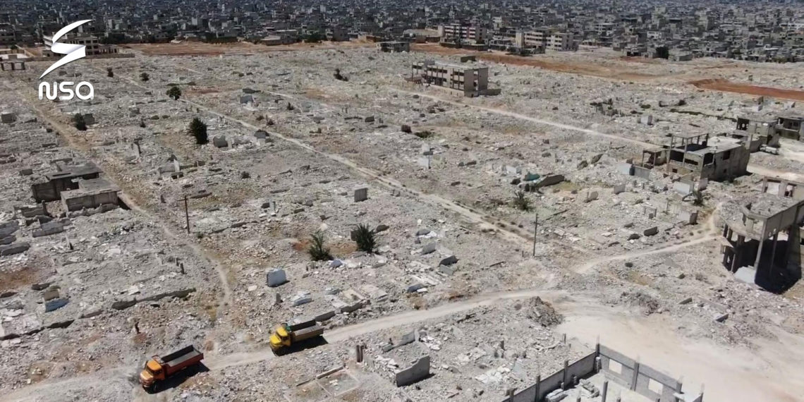 إزالة الأنقاض في حمص