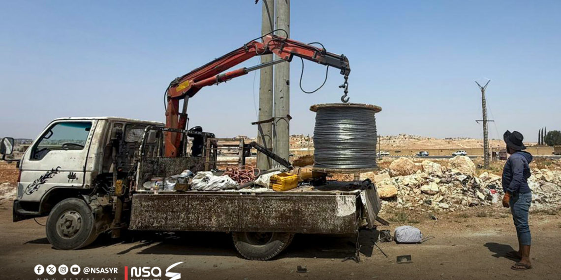 ضمن خطة لتعزيز البنية التحتية.. الشركة العامة لكهرباء حلب تعيد تأهيل مراكز تحويل كهربائية في الريف