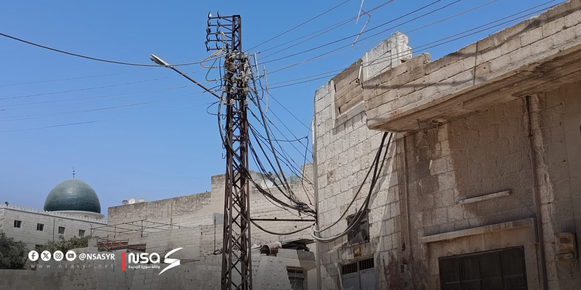 خطرة وتهدد سلامة الأهالي.. “سوريا الجديدة” تسلط الضوء على مشكلة تمديدات الكهرباء في حماة