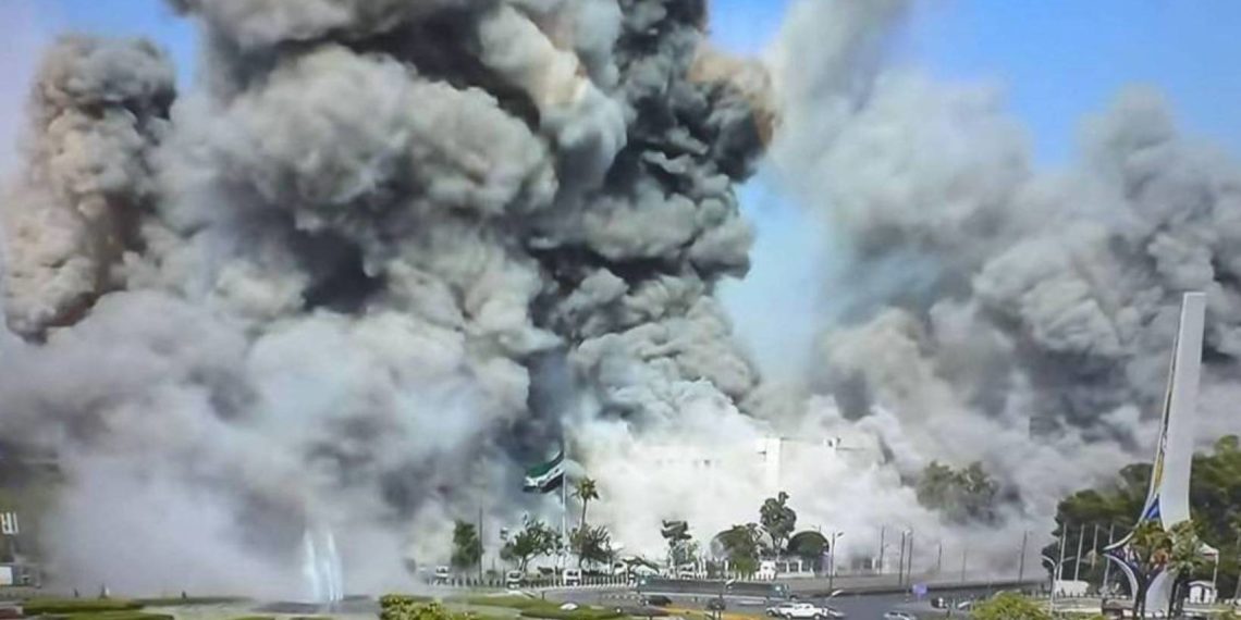 قصف إسرائيلي على وسط دمشق