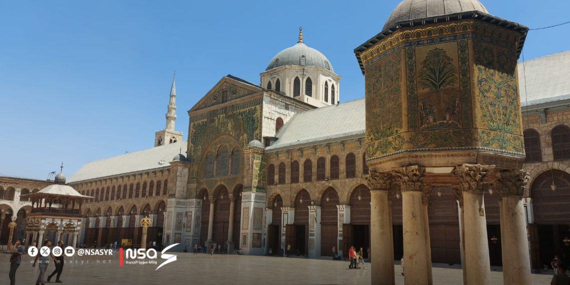 إدارة الجامع الأموي بدمشق توضح ملابسات دخول سيارة إلى باحته