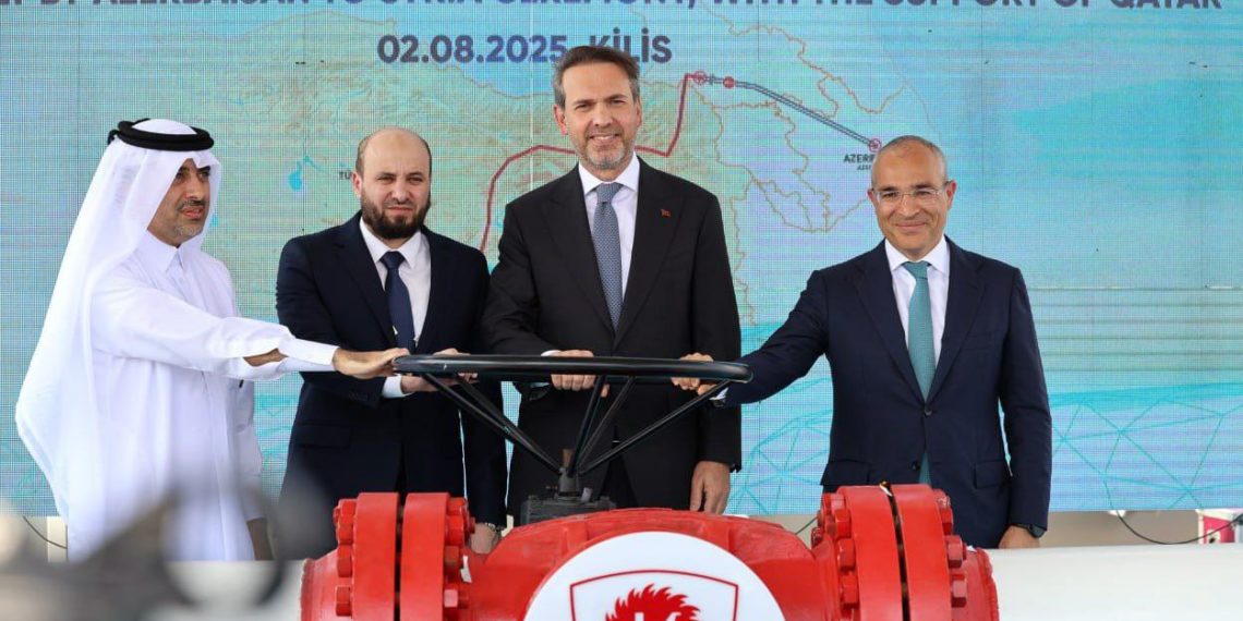 تنفيذًا لاتفاقية الغاز.. بدء تصدير الغاز الأذري إلى سوريا عبر تركيا