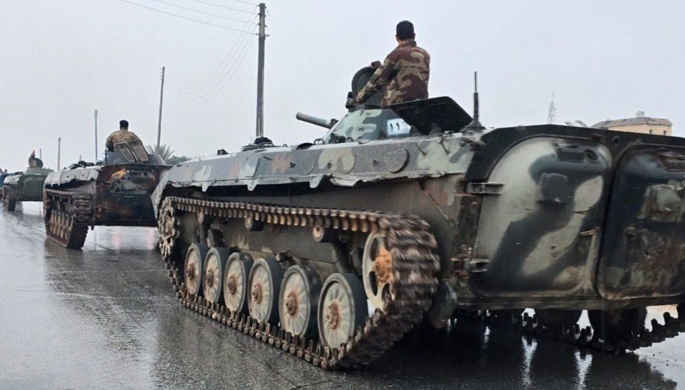 الجيش السوري يعلن دير حافر ومسكنة ومحيطهما منطقة عسكرية مغلقة